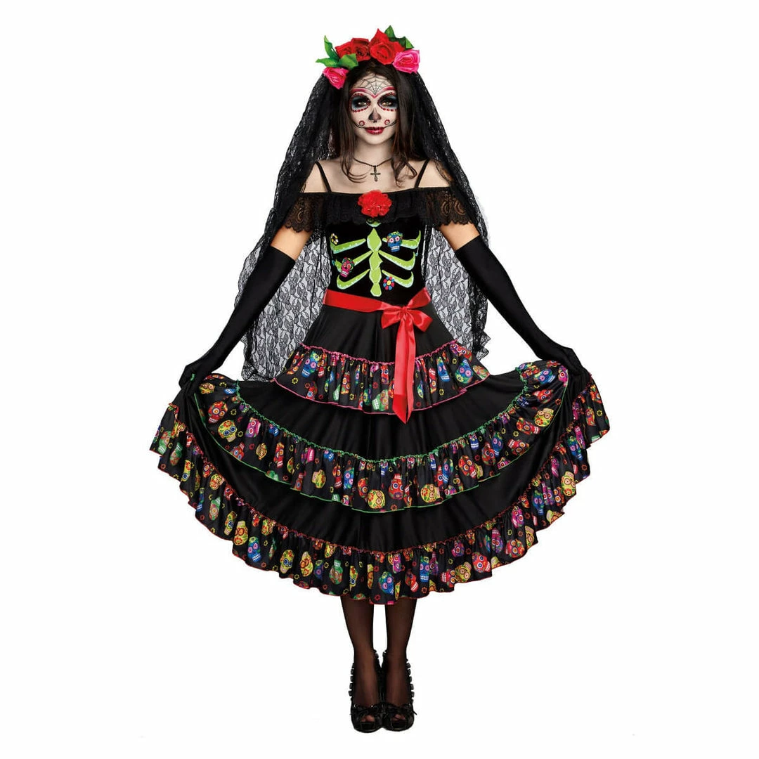 M Distribution Pty Ltd Ladiesc Lady Of The Dead Costume 3 M Distribution Pty Ltd Ladiesc Lady Of The Dead Costume