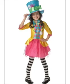 Rubie's Deerfield Mad Hatter Girls Deluxe Costume - Size 6-8 Girls Costumes