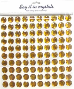 JD Party Diamantes Stickers Large - Gold