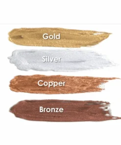 Tomfoolery Makeup Metallic Powder With Mixing Liquid - Assorted Metallic Colours 11 Tomfoolery Makeup Metallic Powder With Mixing Liquid - Assorted Metallic Colours