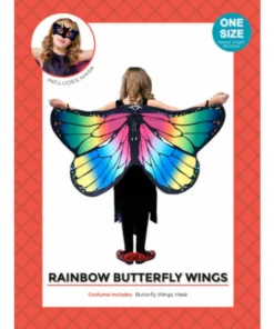 JD Party Rainbow Butterfly Wings - Child