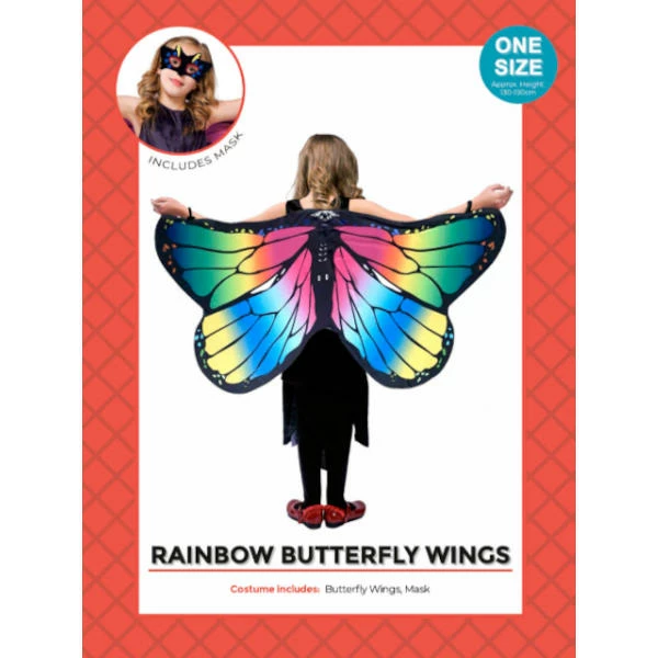 JD Party Rainbow Butterfly Wings - Child 3 JD Party Rainbow Butterfly Wings - Child