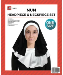 Smiffys Nun Headpiece & Collar Set