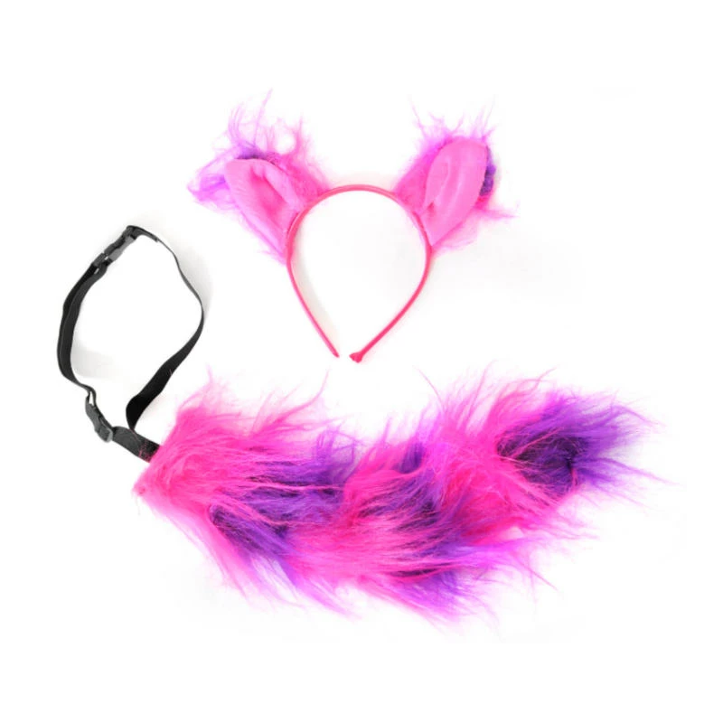 JD Party Grinning Cat Ears Headband & Tail Set Accessories 3 JD Party Grinning Cat Ears Headband & Tail Set Accessories