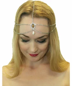 Swedia's 1920's Flapper Silver Head Chain