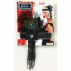 Forum Novelties Black 1920s Flapper Headband With Peacock Feather