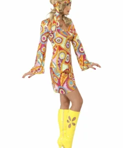 Smiffys Ladiesc 1960's Hippy Chick Costume