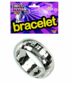 Forum Novelties 1970's Disco Metallic Silver Bracelet