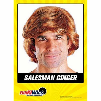 Allen Trading 1970's Mens Ginger Wig 3 Allen Trading 1970's Mens Ginger Wig