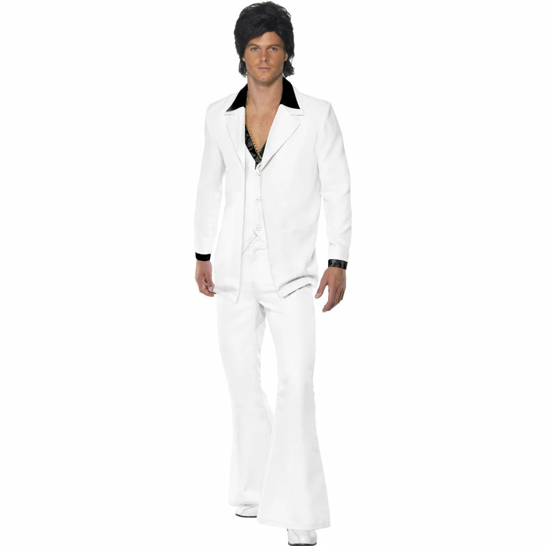 Smiffys Mensc White Suit 1970s 3 Smiffys Mensc White Suit 1970s