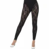 Smiffys 1980s Black Lace Leggings