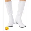 Rubies Go Go Boots White - Adult 1960's