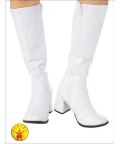 Rubies Go Go Boots White - Adult 1960's