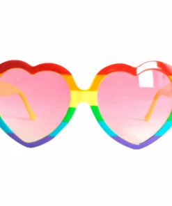 JD Party Festival & Pride Party Glasses Rainbow Hearts