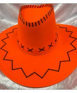 JD Party Hats & Headwear Fluro Cowboy Hat - Orange