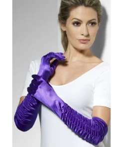 Smiffys 1920's Ladies Purple Temptress Gloves