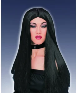 Forum Novelties Wigsc Long Black Wig No Fringe