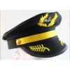 Trademart Hats & Headwear Pilot Captain Black Cap