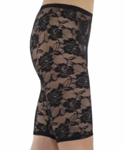 Smiffys 1980s Black Lace Shorts 1980's