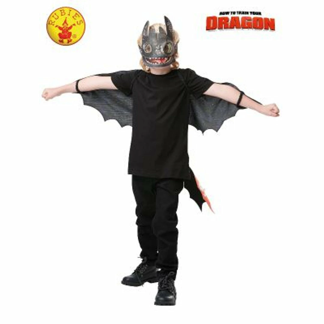 Rubie's Deerfield Toothless Nightfury Glow In The Dark Kit Girls Costumes 3 Rubie's Deerfield Toothless Nightfury Glow In The Dark Kit Girls Costumes