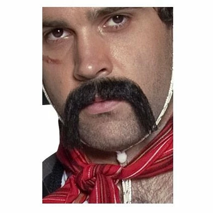 Smiffys Western Handlebar Moustache Facial Hair 3 Smiffys Western Handlebar Moustache Facial Hair