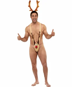 Smiffys Christmas Mankini - Assorted Mensc