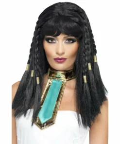 Smiffys Black Cleopatra Wig Medieval & Historical