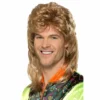 Smiffys 1980's Blonde And Brown Mullet Wig