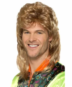 Smiffys 1980's Blonde And Brown Mullet Wig