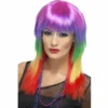 Smiffys 1980's Rainbow Rocker Wig