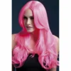 Smiffys Wigsc Neon Pink Purple Fever Khloe Wig