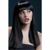 Smiffys Wigsc Black Long Blunt Cut With Fringe Fever Wig - Alexia