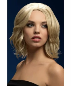 Smiffys Blonde Short Wavy Bob Fever Wig - Olivia