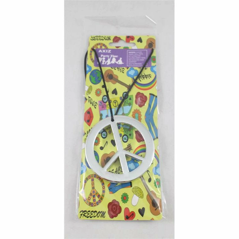Trademart Silver Peace Sign On Black Cord 3 Trademart Silver Peace Sign On Black Cord