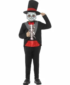 Smiffys Boys Costumes Boys Day Of The Dead Costume