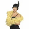 Smiffys Deluxe Feather Boa - Yellow/Gold 1 Smiffys Deluxe Feather Boa - Yellow/Gold