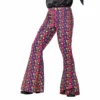 Smiffys 60s Psychedelic CND Flarred Trousers - Mens 2 Smiffys 60s Psychedelic CND Flarred Trousers - Mens