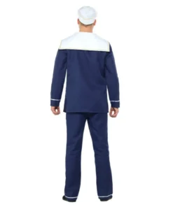 Smiffys Occupations & Uniforms Sailor Man Costume - Blue & White