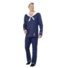 Smiffys Occupations & Uniforms Sailor Man Costume - Blue & White