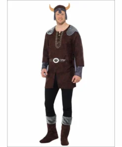Smiffys Viking Man Costume In Brown Medieval & Historical