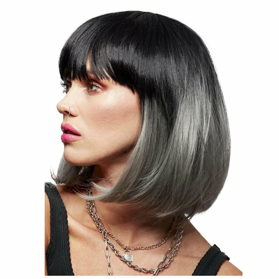 Smiffys Manic Panic Alien Grey Glam Doll Wig 4 Smiffys Manic Panic Alien Grey Glam Doll Wig