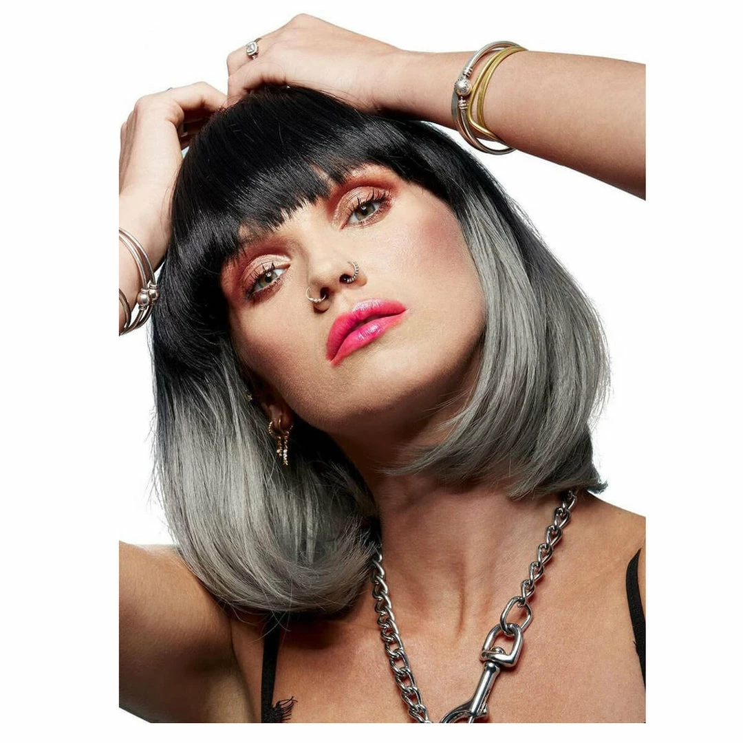 Smiffys Manic Panic Alien Grey Glam Doll Wig 5 Smiffys Manic Panic Alien Grey Glam Doll Wig