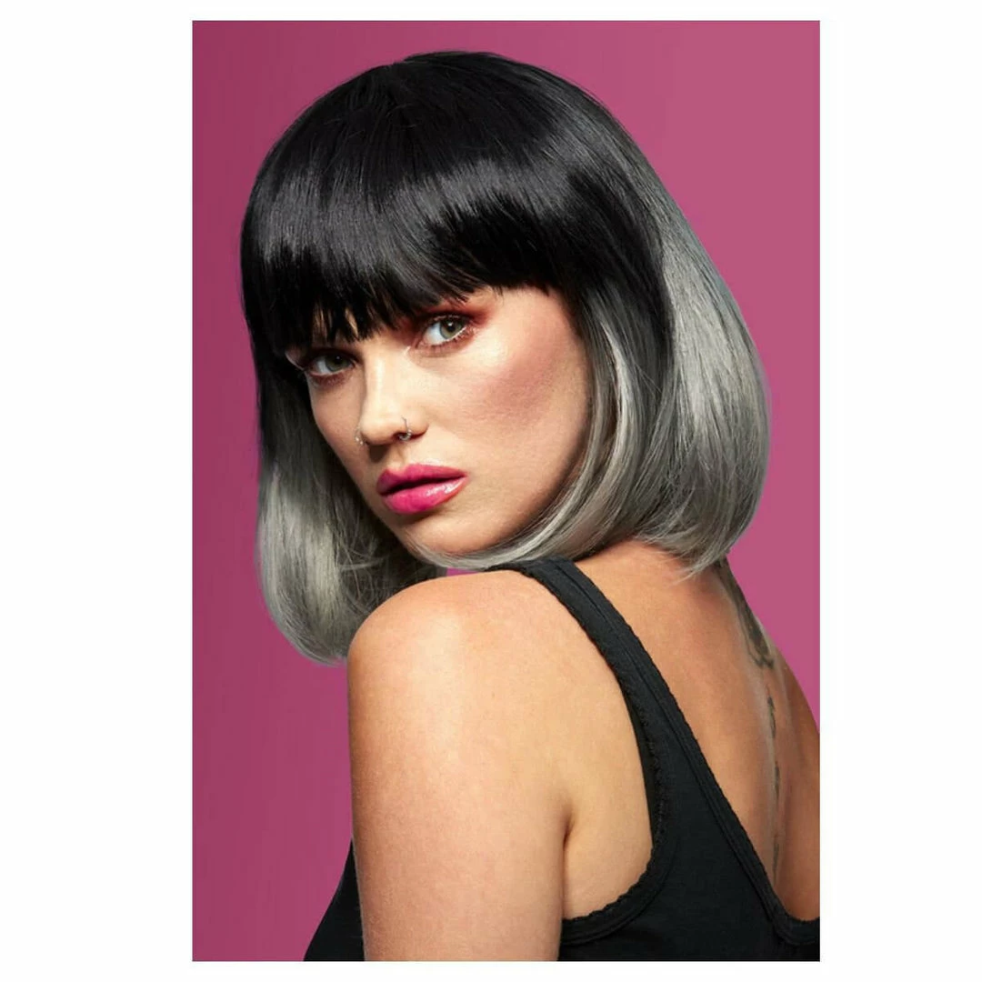 Smiffys Manic Panic Alien Grey Glam Doll Wig 3 Smiffys Manic Panic Alien Grey Glam Doll Wig