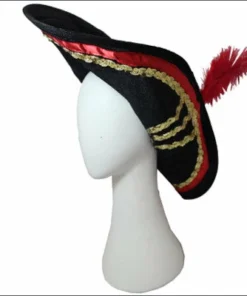 Trademart Ladiesc Ladies Pirate Hat W/ Gold Sequins