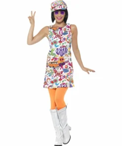 Smiffys 60s Groovy Chick Costume