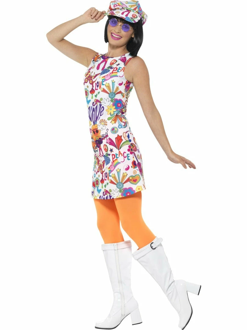 Smiffys 60s Groovy Chick Costume 4 Smiffys 60s Groovy Chick Costume