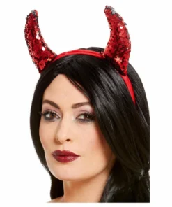 Smiffys Accessoriesc Reversible Sequin Devil Horns