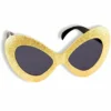 Forum Novelties 60s Groovy Mod Glitter Glasses - Gold