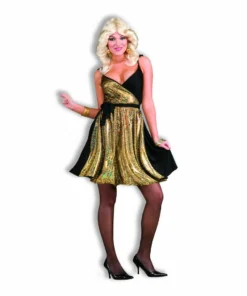 Forum Novelties Ladies Gold Disco Dress
