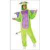 Rubies Mensc Green Dragon Furry Onesie Costume - Adult